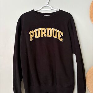 Champion Black and Gold Purdue Crewneck Sweater